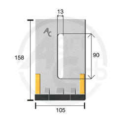 Scraper for Packer Rolls type Kverneland