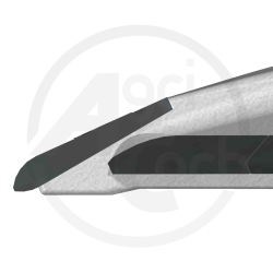 Soc Triangulaire Universel- Ø12 -Largeur 300mm - Monobloc