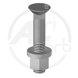 BOUL TFCC 12*70 CL 129  Ecrou Embase Crantée Large